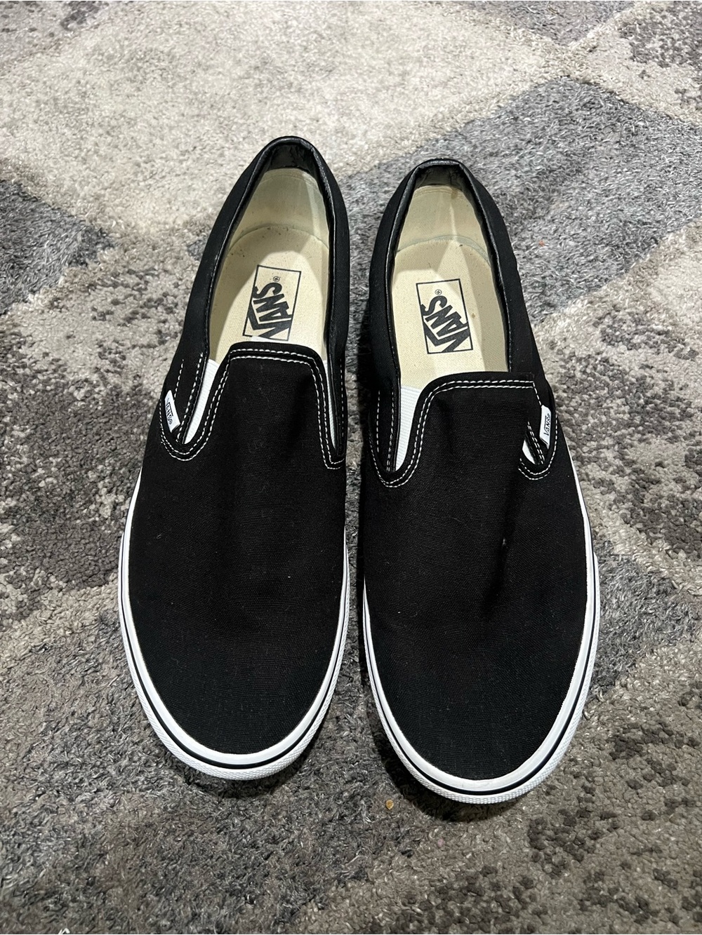 Vans Classic Slip-On Men’s Shoes - Black Size 12